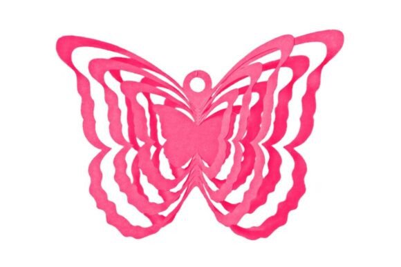 3D Butterfly Wind Spinner Decor Mobile for 3D SVG Birthdays
