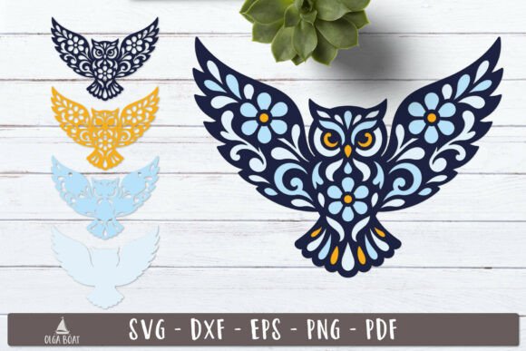 3d Floral Owl Layered SVG Design Review for Modern Brands