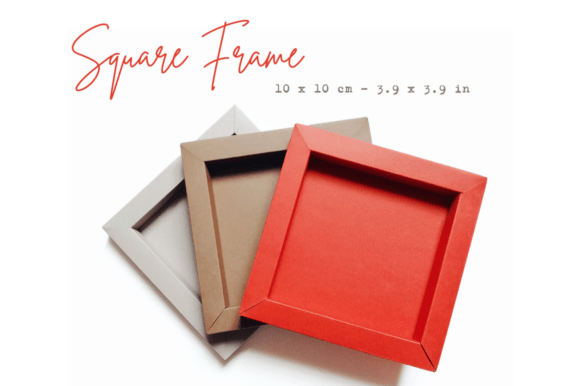 3D Frame - Shadow Box Frame Template for 3D SVG & Shadow Boxes