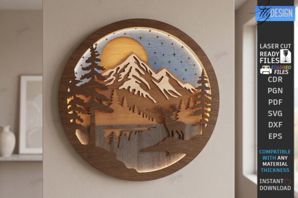 3D Layered Wall Decor Laser Cut CNC Review