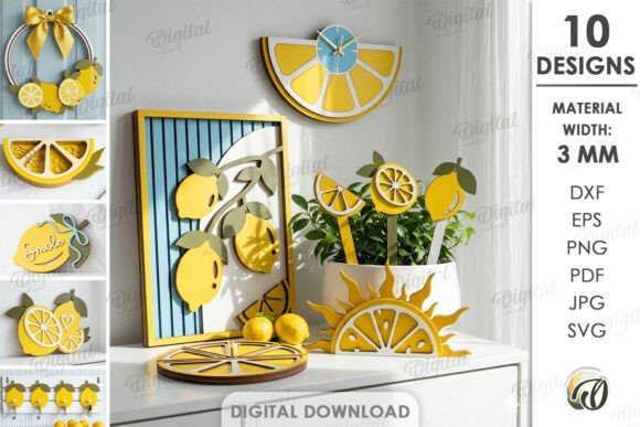 3D Lemon Decors Bundle Laser Cut: A Practical Review for Digital Sellers