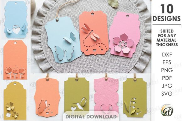 3D Paper Tags Bundle Review for Kids Crafts & 3D SVG Projects