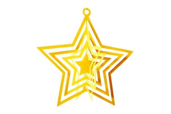3D Star Wind Spinner Decor Mobile SVG