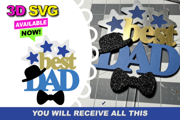 Best DAD 3D SVG for Father S Day Branding
