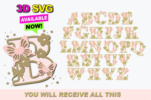 Butterfly Alphabet 3D SVG: A Shapes Review for Brand Design