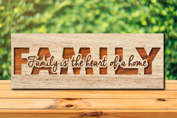 Family Sign Laser Cut 2 Layers 3D Signs Review