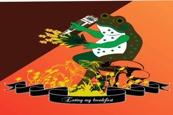 Funny Frog Graphics and Illustrations for Local Brands