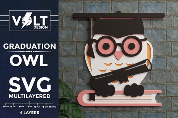 Graduation Owl 3D SVG Multilayered Cut Review