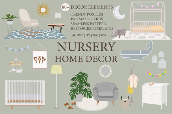 NURSERY HOME DECOR Graphics and Illustrations for Modern Publishing