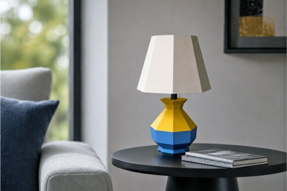 Table Lamp - 3d Papercraft: A Brand Designer’s Review for Local Business Packaging